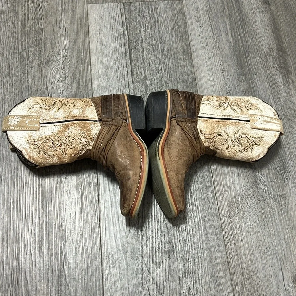 Dan Post Kids Boots in Brown and Cream